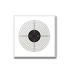 100 Cibles Cartonnées 14x14 Cm