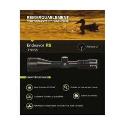 Lunette De Hutte Vanguard Endeavor 3-9x56 Grossissement Variable -Équipement De Chasse lunette de hutte vanguard endeavor 3 9x56 grossissement variable 3
