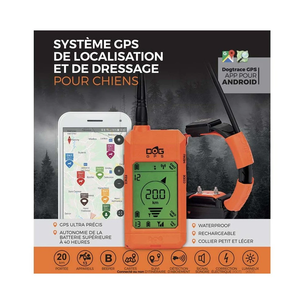 Pack GPS Et Dressage Dogtrace X30T 3 Pack GPS Et Dressage Dogtrace X30T – Image 3